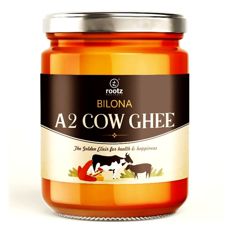 Bilona Desi Cow Ghee -A2 Cow Ghee- 250ml | Nutrient-Dense Golden Goodness for Immunity, Digestion & Joint Strength (Traditional Method, Rich Aroma)
