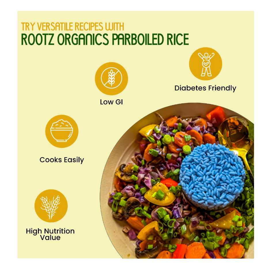 Parboiled Rice 9kg - Gentle on Digestion, Relieves Acidity & Supports Balanced Gut Health | Fluffy, Nutrient-Rich & Energy Sustaining