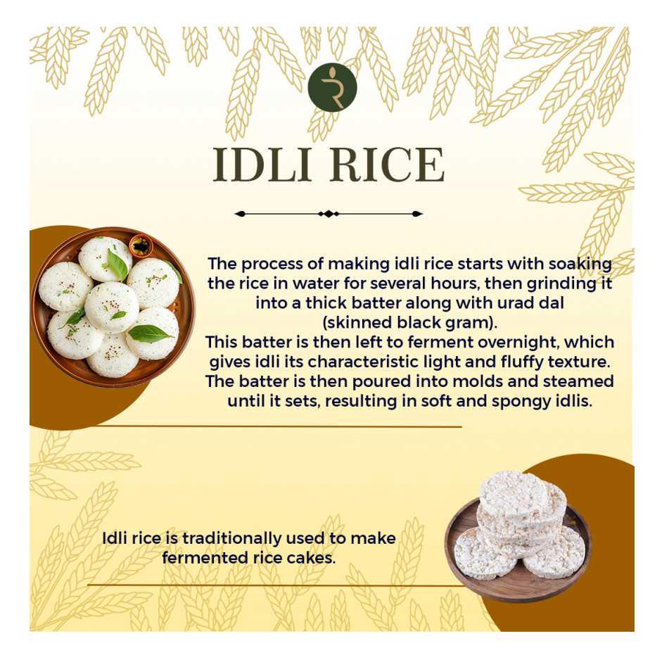 Organic Idli Rice 18kg - Fermentation-Friendly & Gut-Healthy Grain | Perfect Texture for Soft, Fluffy Idlis & Crispy Dosas