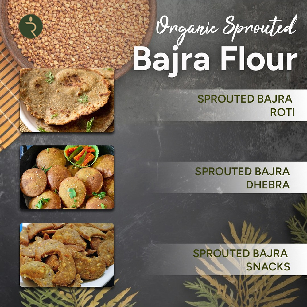 Organic Sprouted Bajra Flour 1.8KG