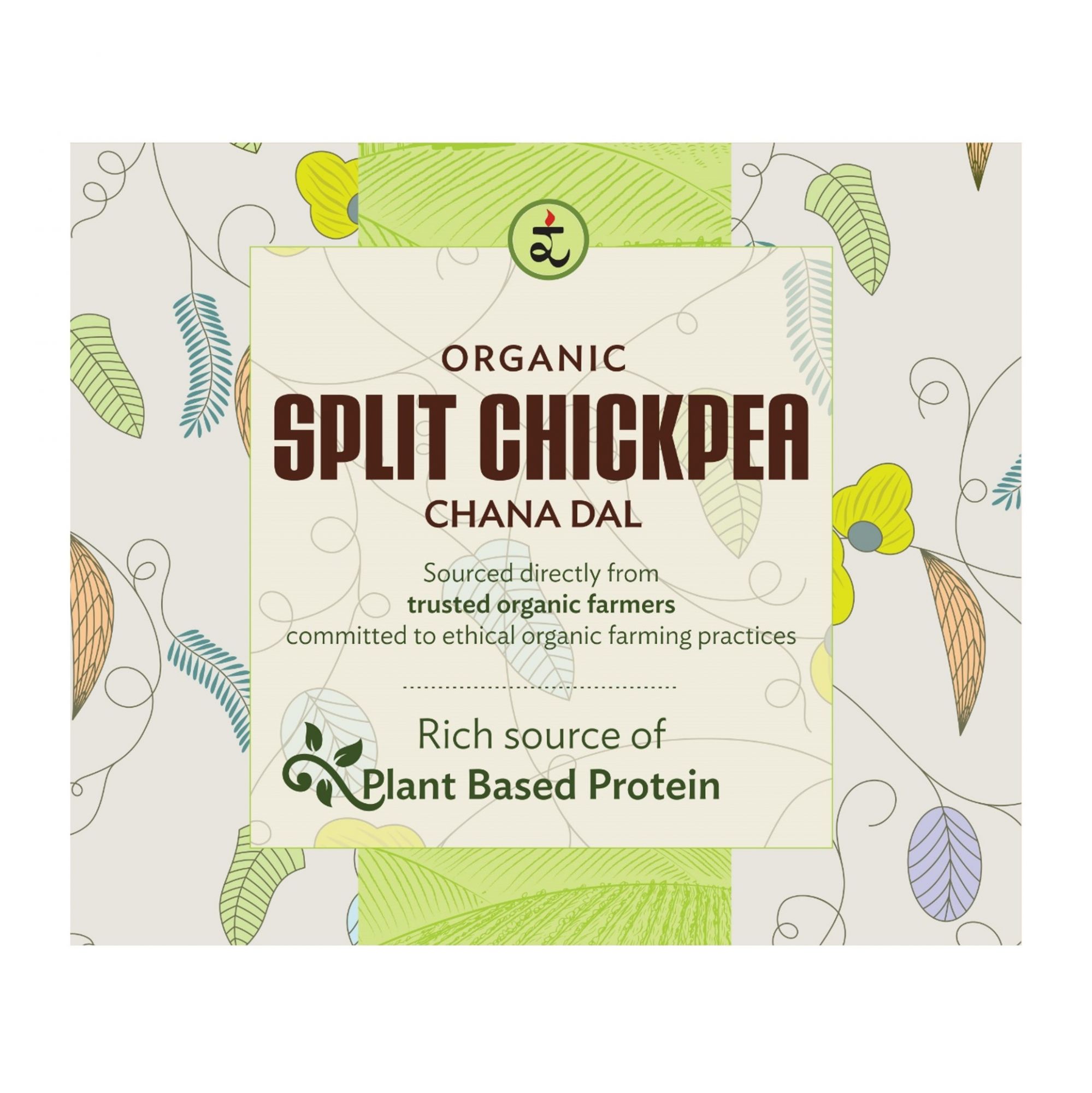 Organic split chickpea Chana Dal 500g