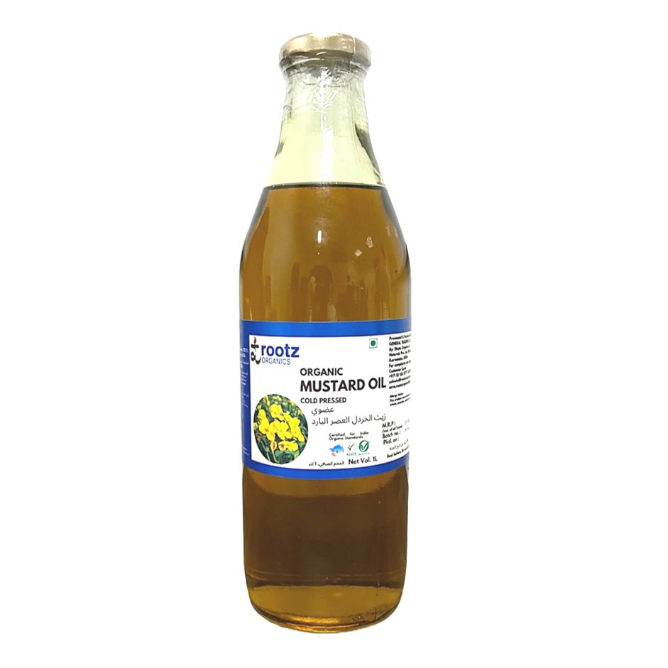 Cold Pressed Mustard Oil 500ml– Wood-Pressed Oil for Digestion, Immunity & Joint Health (Rich in Omega-3, Pungent Aroma)