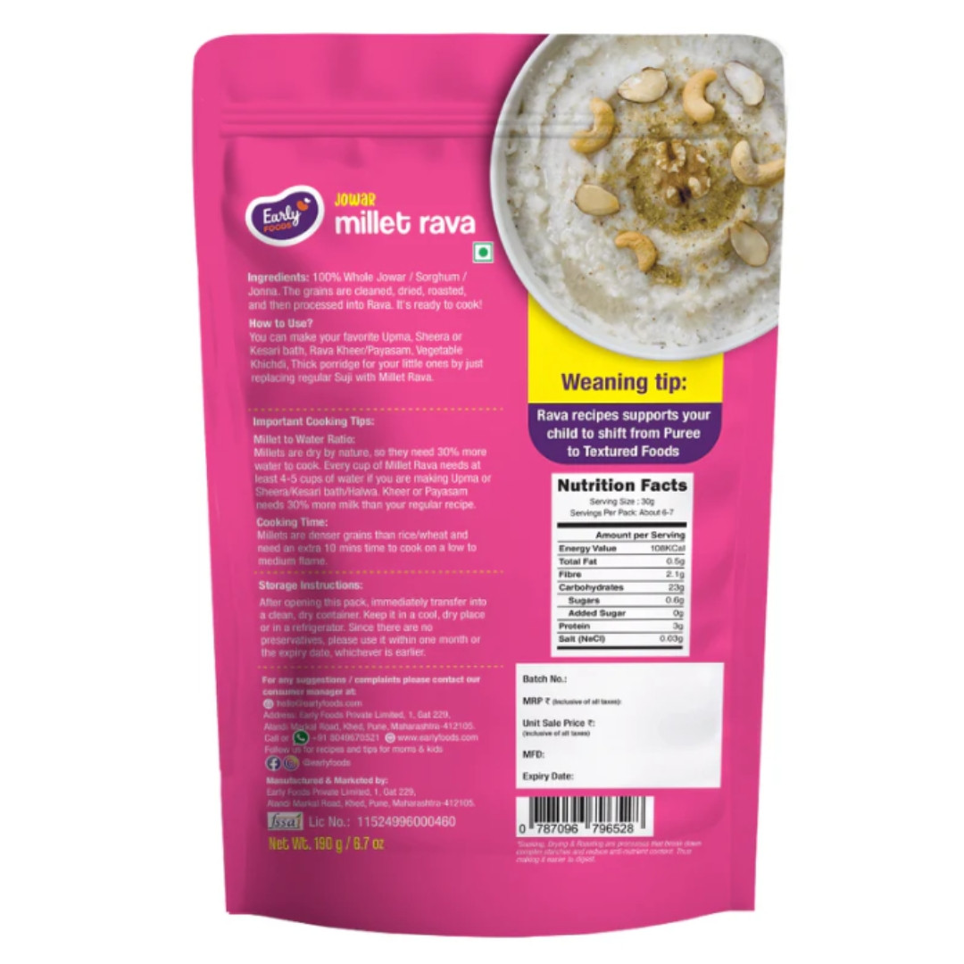 Jowar Millet Rava 190g