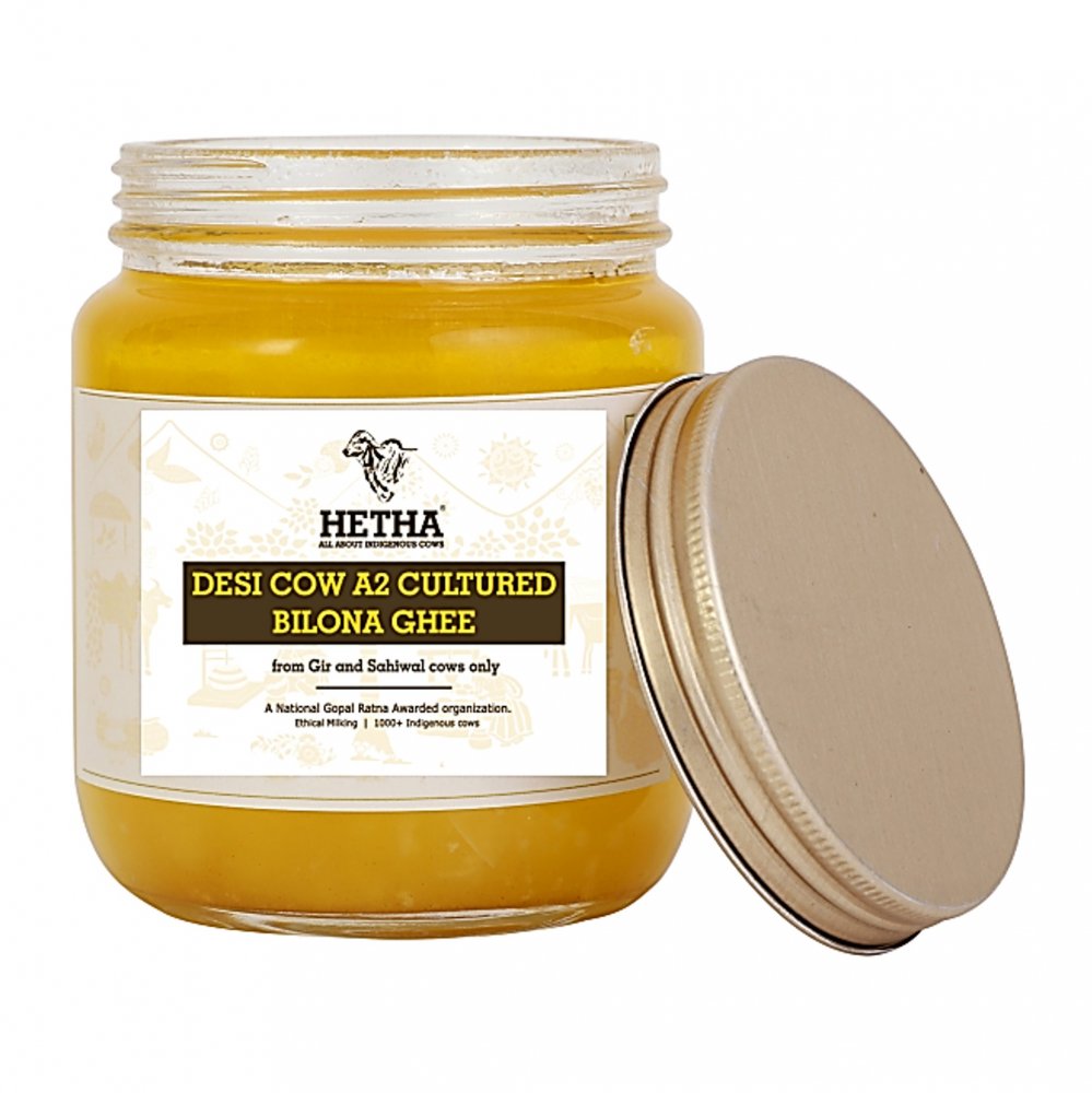 Desi Cow A2 cultured Bilona Ghee / A2 Ghee 250ml