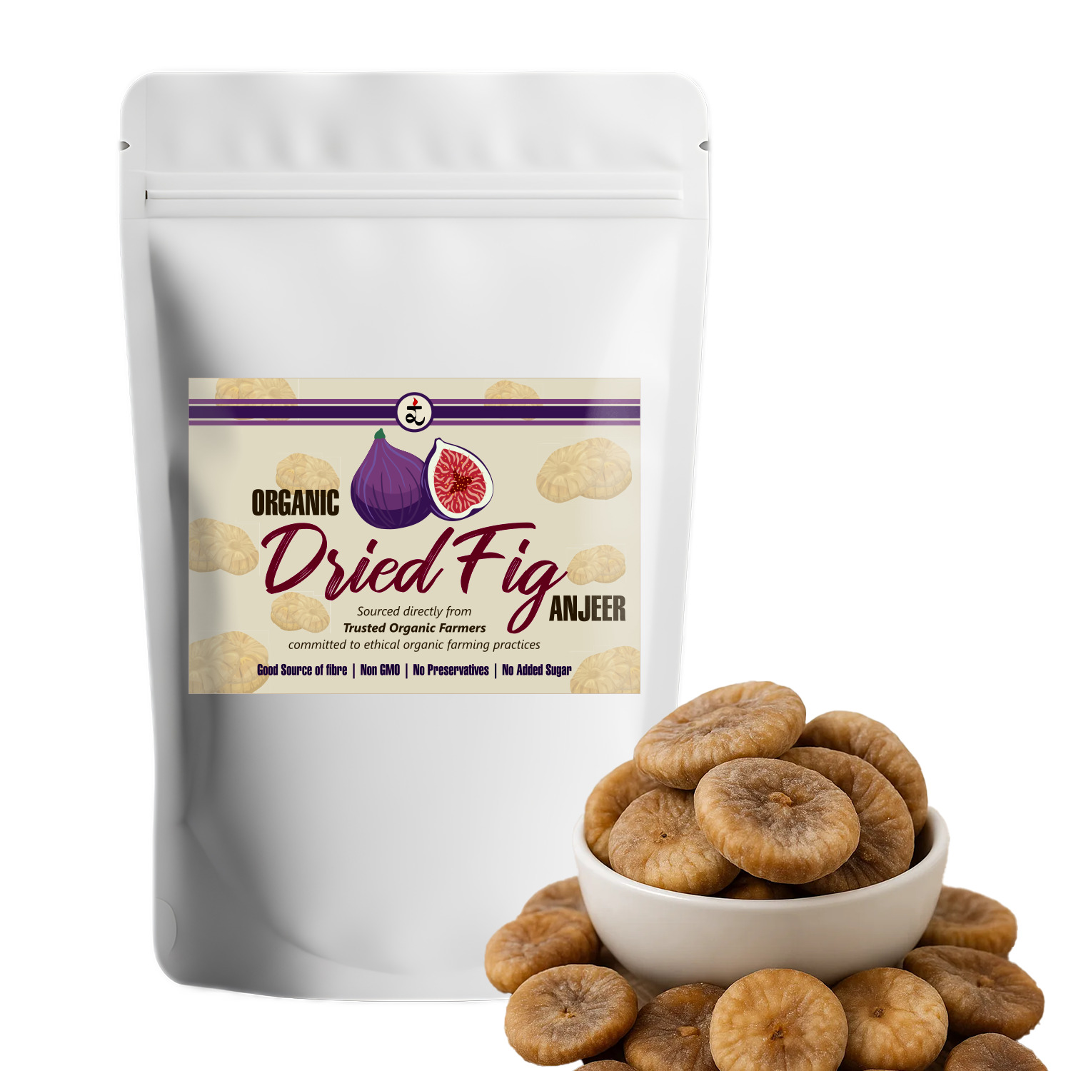 Organic Dried Anjeer(Figs) 250gm