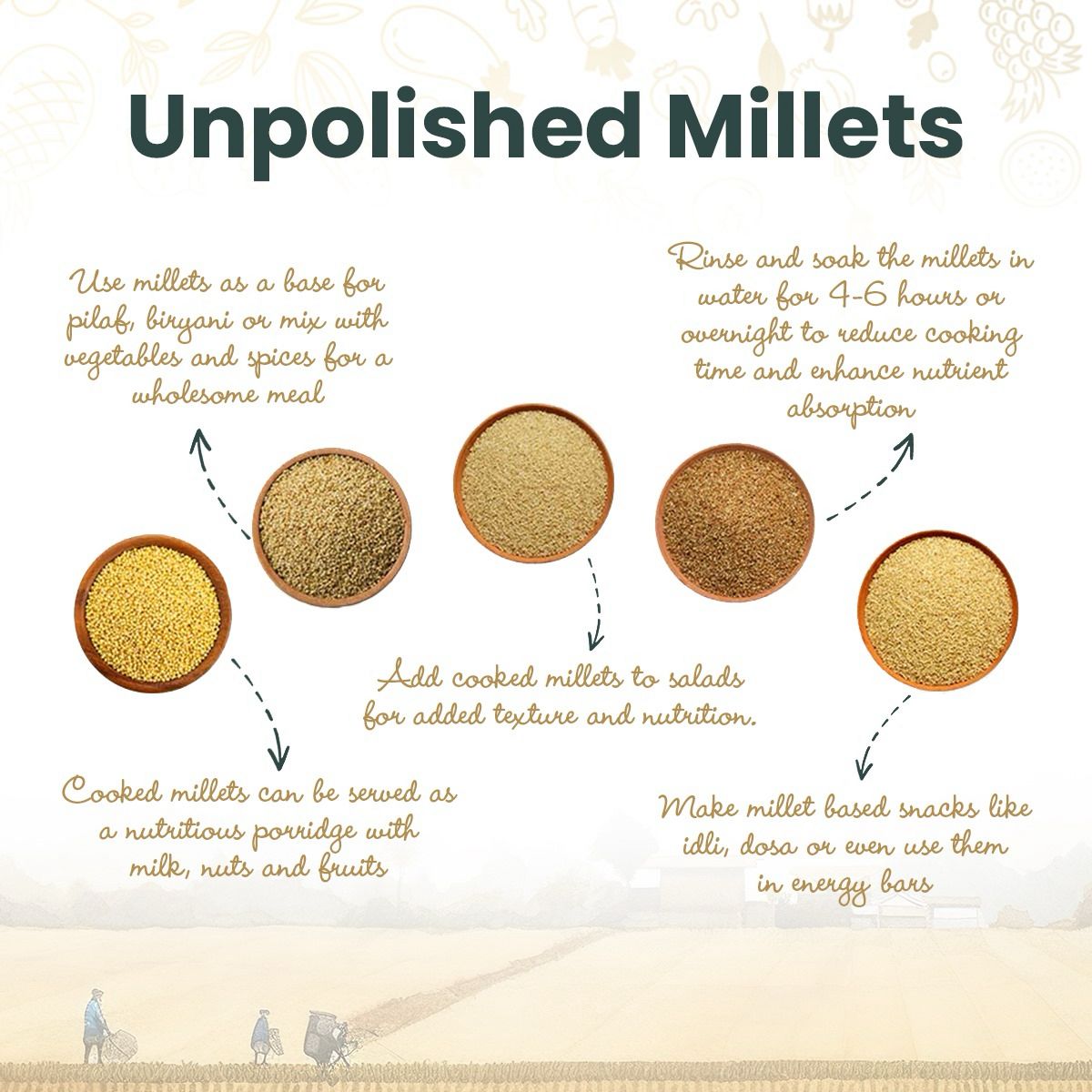 Organic Unpolished Foxtail Millet  500g