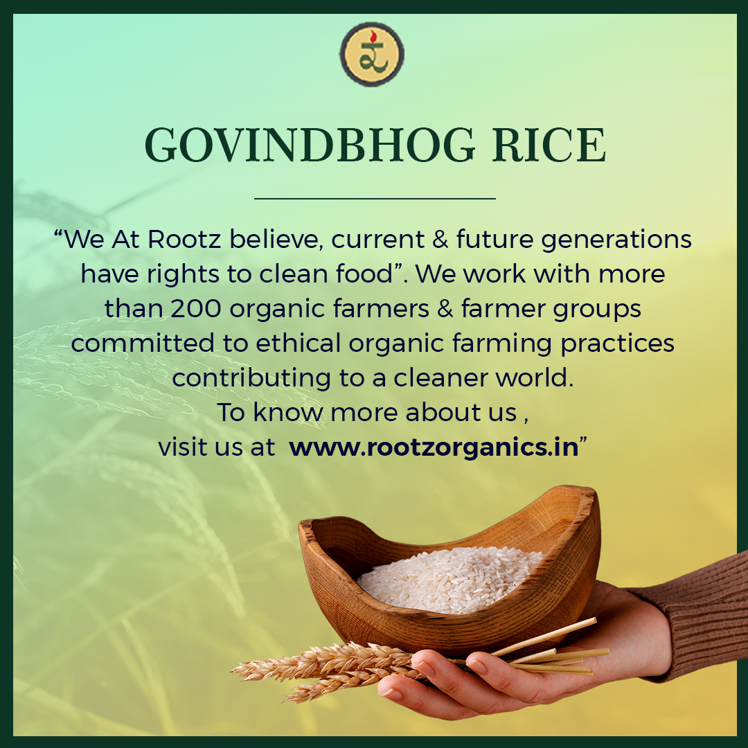 Govindbhog Rice 900g - Pure Aromatic Small-Grain Premium Rice | Natural Fragrance, Easy to Digest & Free from Artificial Additives