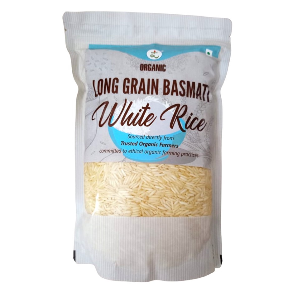 Organic Hand Pounded Long Grain Basmati White Rice 900G