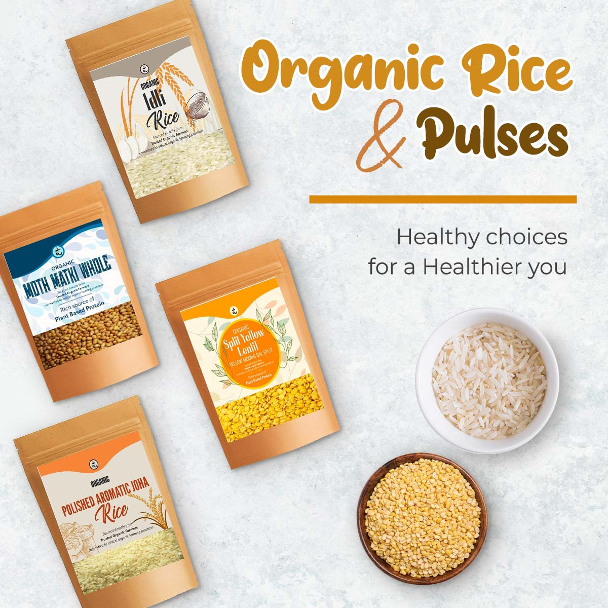 Organic Red Poha 900G