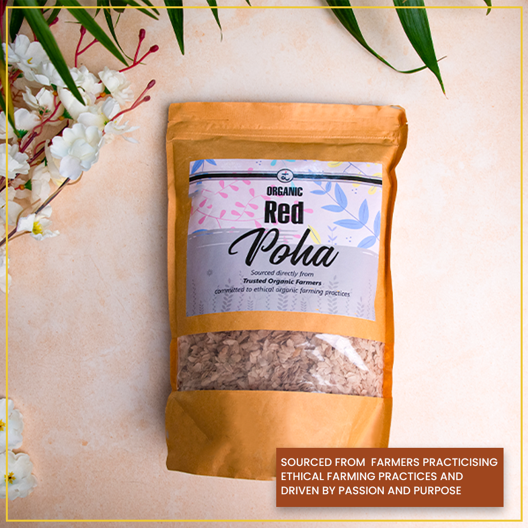 Organic Red Poha 900G