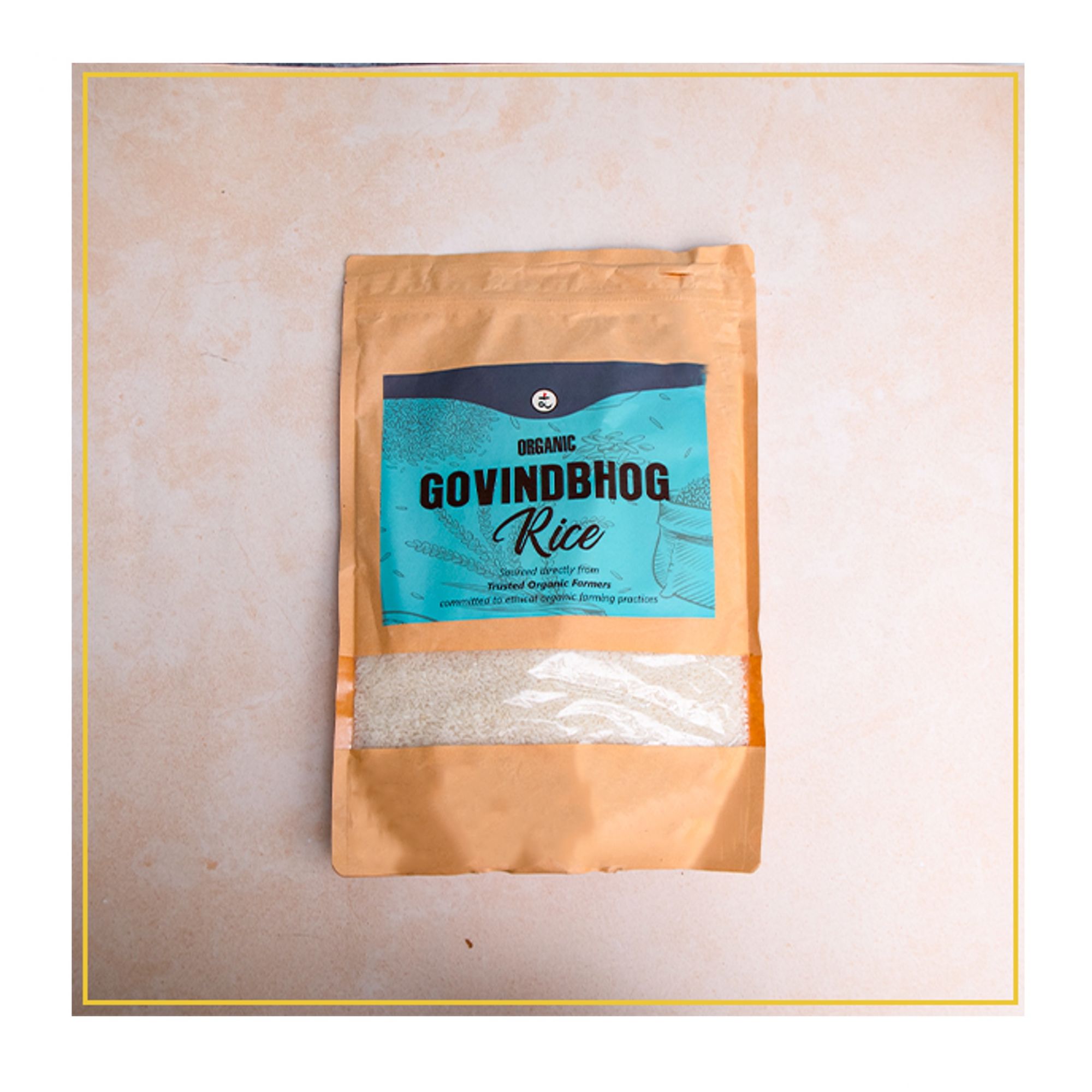 Organic Govindbhog Rice 1.8KG- Pure Aromatic Small-Grain Premium Rice | Natural Fragrance, Easy to Digest & Free from Artificial Additives