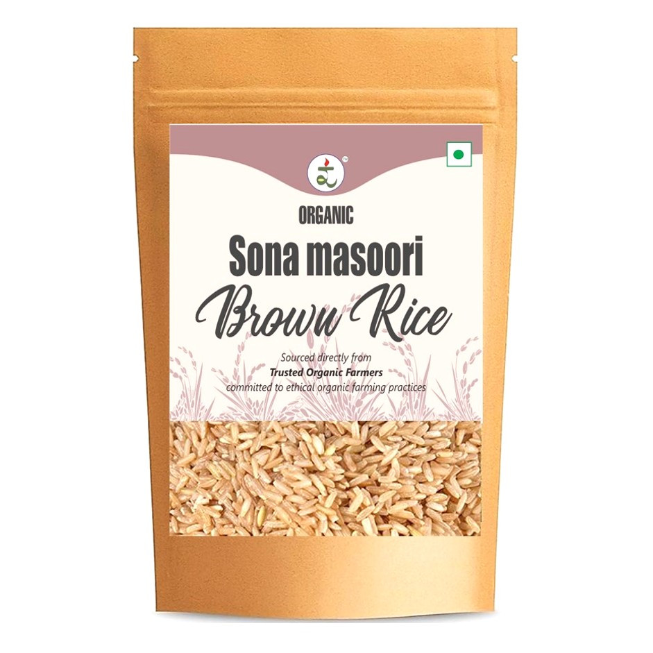Organic Handpounded Sonamasoori Brown Rice 1.8KG