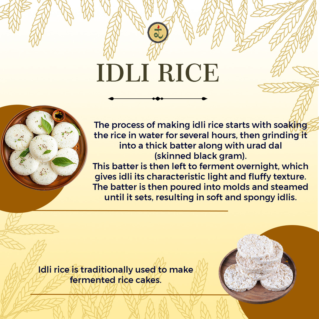 Organic Idli Rice 1.8KG -Fermentation-Friendly & Gut-Healthy Grain | Perfect Texture for Soft, Fluffy Idlis & Crispy Dosas