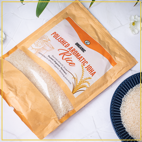 Organic Polished Aromatic Joha Rice 1.8KG - Light, Fragrant Grain for Easy Digestion & Premium Taste | Gentle on Gut, Aromatic & Easy to Cook