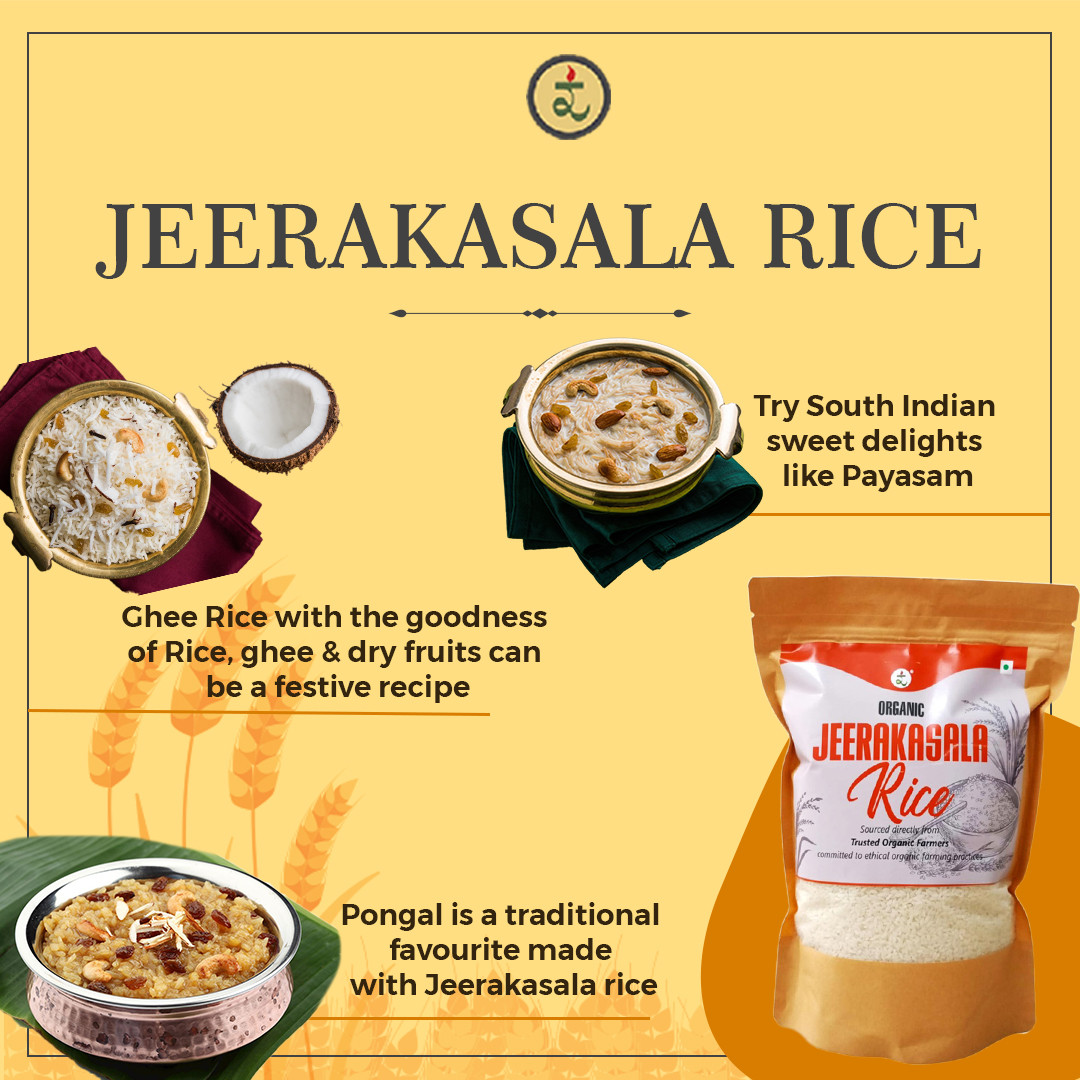 Organic Jeerakasala Rice 1.8KG