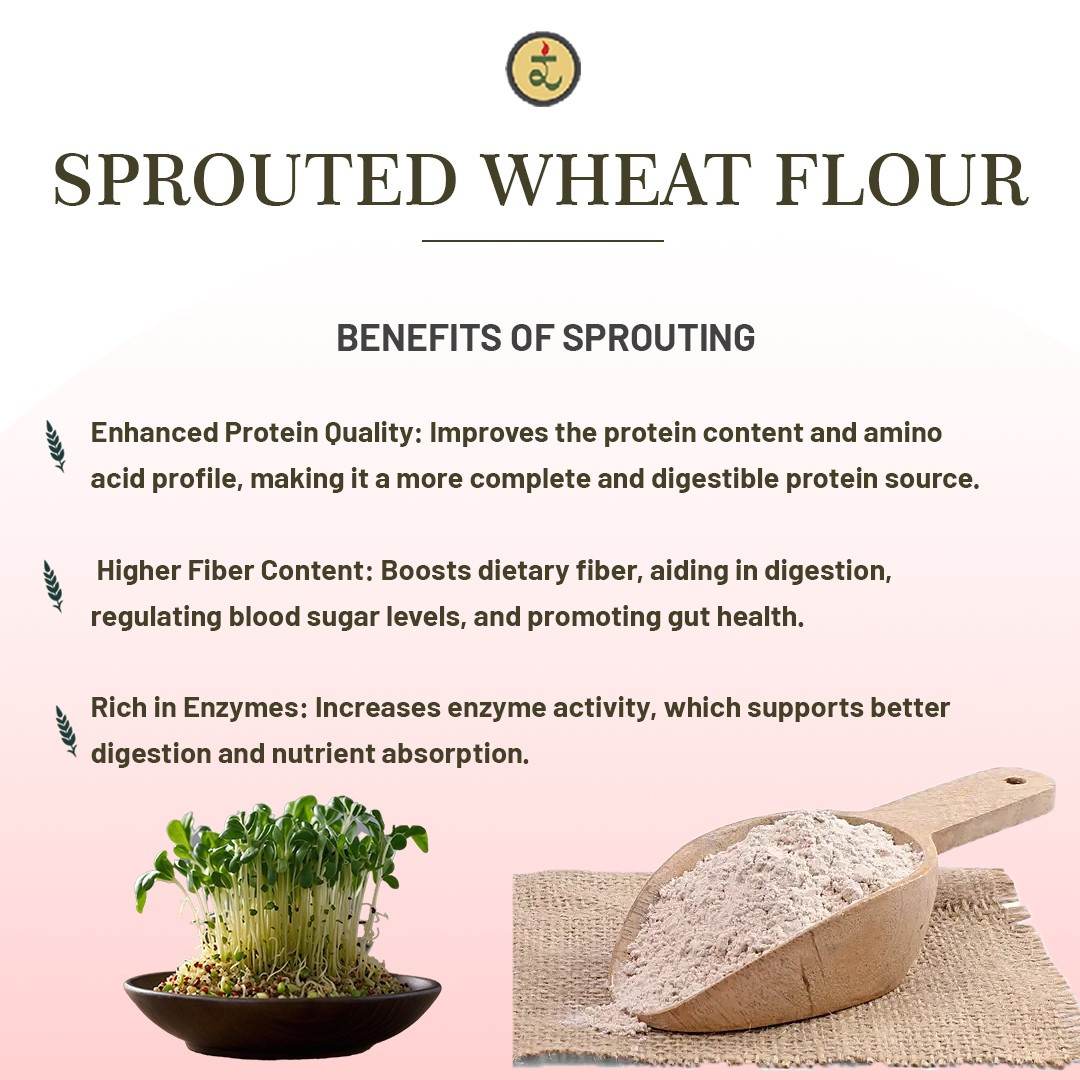 Organic Sprouted Wheat Flour 4.5KG– High Fibre, Stone-Ground Superfood for Constipation & Bloating Relief