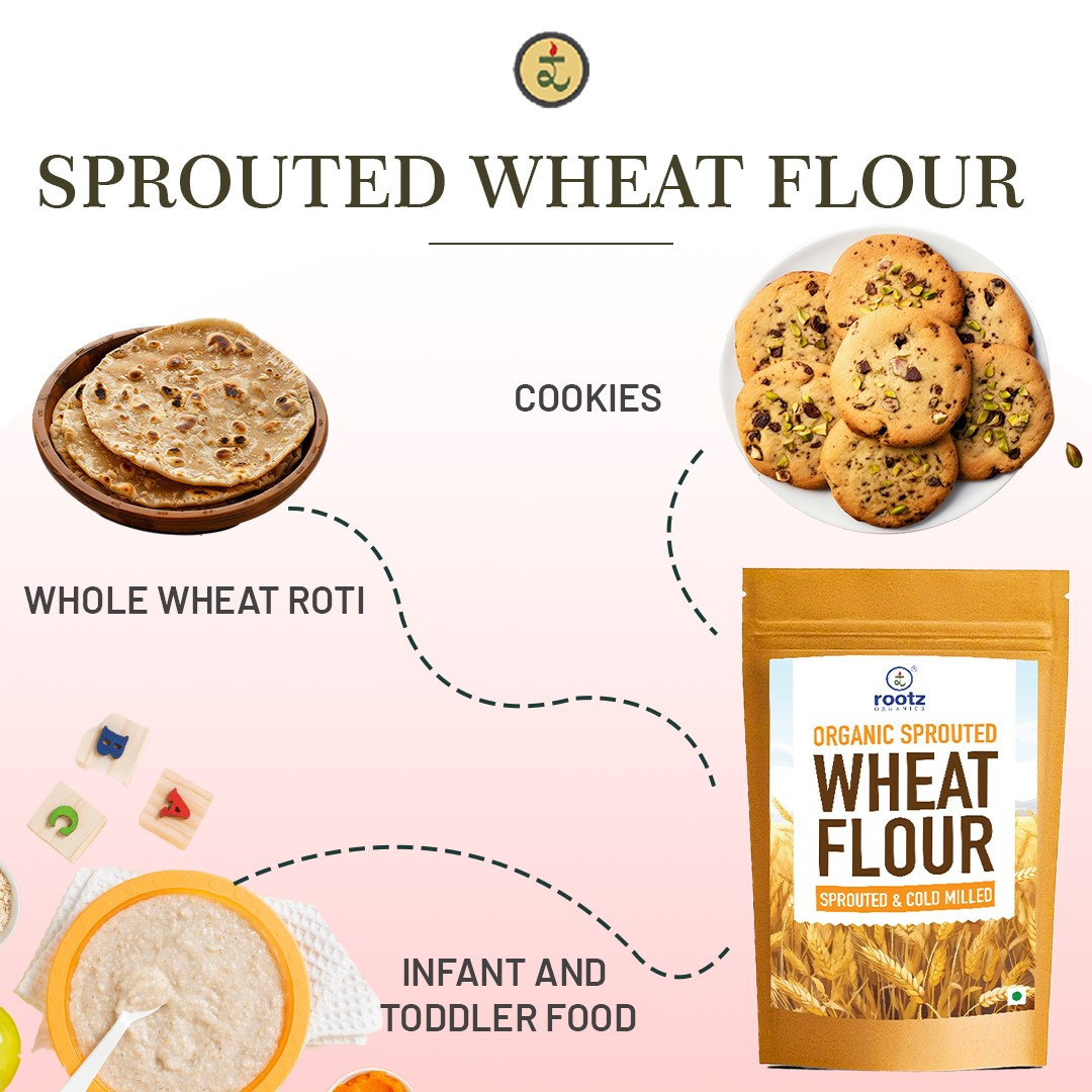 Organic Sprouted Wheat Flour 4.5KG– High Fibre, Stone-Ground Superfood for Constipation & Bloating Relief