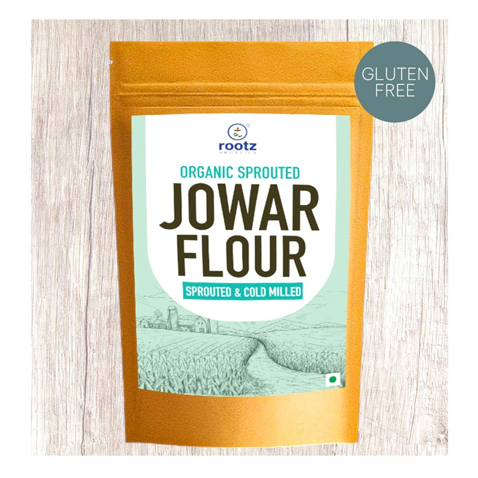 Organic Sprouted Jowar flour 1.8KG– Gluten-Free, Fibre-Rich, Stone-Ground Flour for Gluten Sensitivity & Weight Control