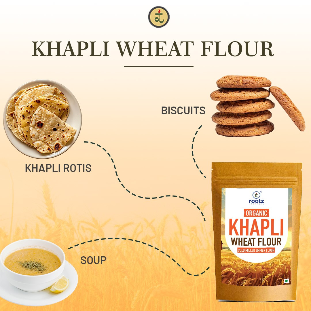 Organic Khapli Atta/ Emmer Wheat flour 4.5KG– Ancient Grain, Low GI, High Fibre Solution for Diabetes, Bloating & Gluten Sensitivity