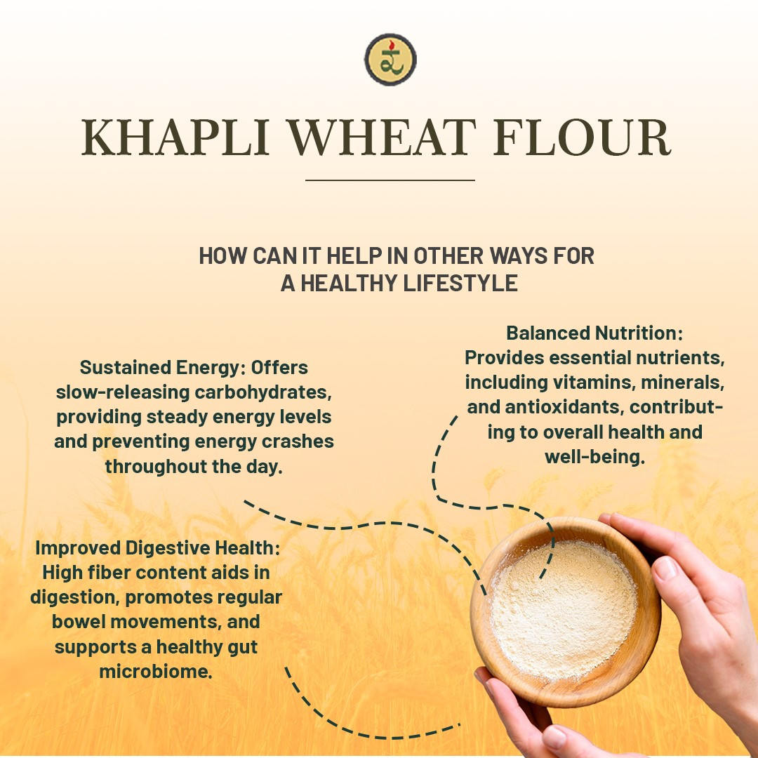 Organic Khapli Atta/ Emmer Wheat flour 4.5KG– Ancient Grain, Low GI, High Fibre Solution for Diabetes, Bloating & Gluten Sensitivity