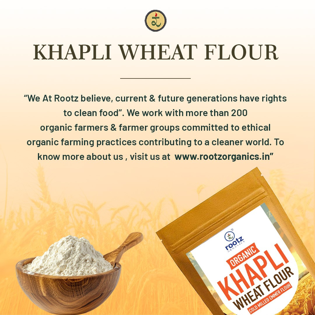 Organic Khapli Atta/ Emmer Wheat flour 4.5KG– Ancient Grain, Low GI, High Fibre Solution for Diabetes, Bloating & Gluten Sensitivity