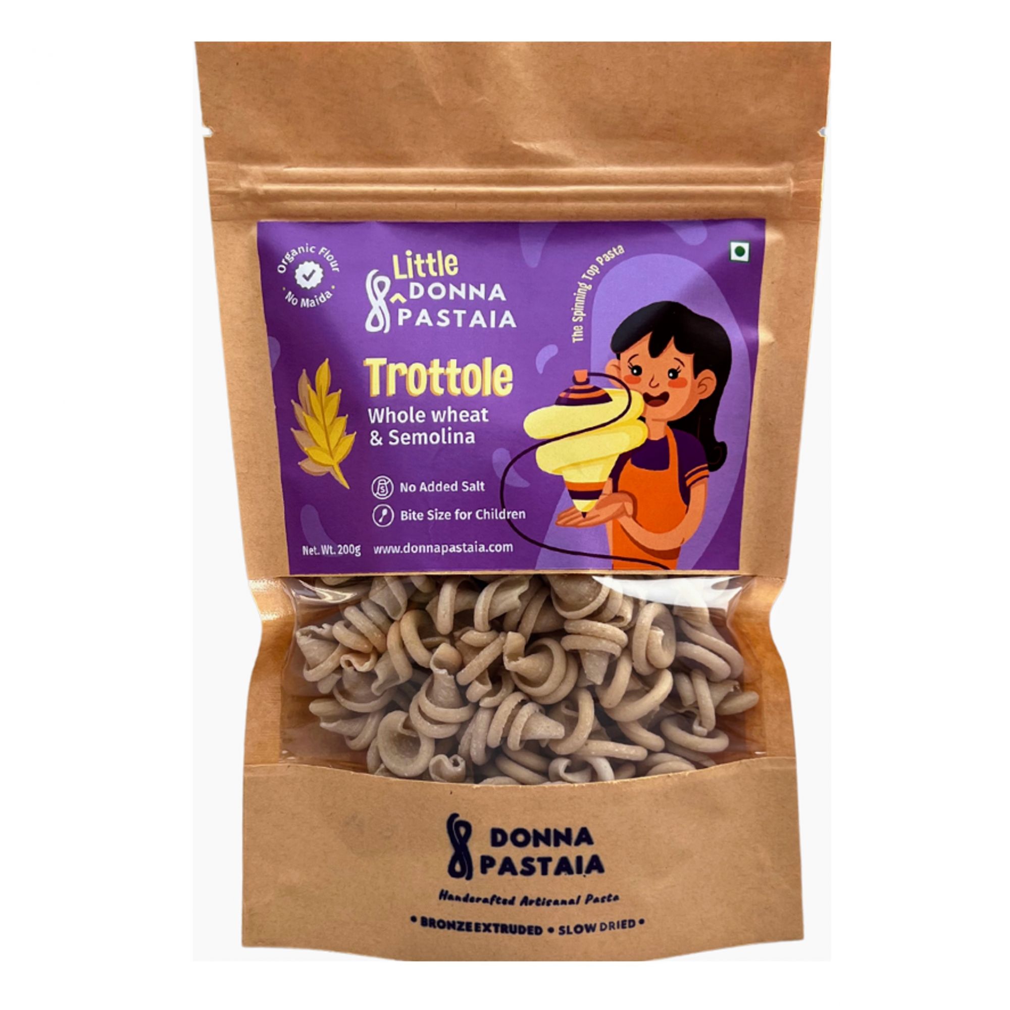 Little Trottole 'The Spin top' | Wholewheat & Semolina Pasta 200g
