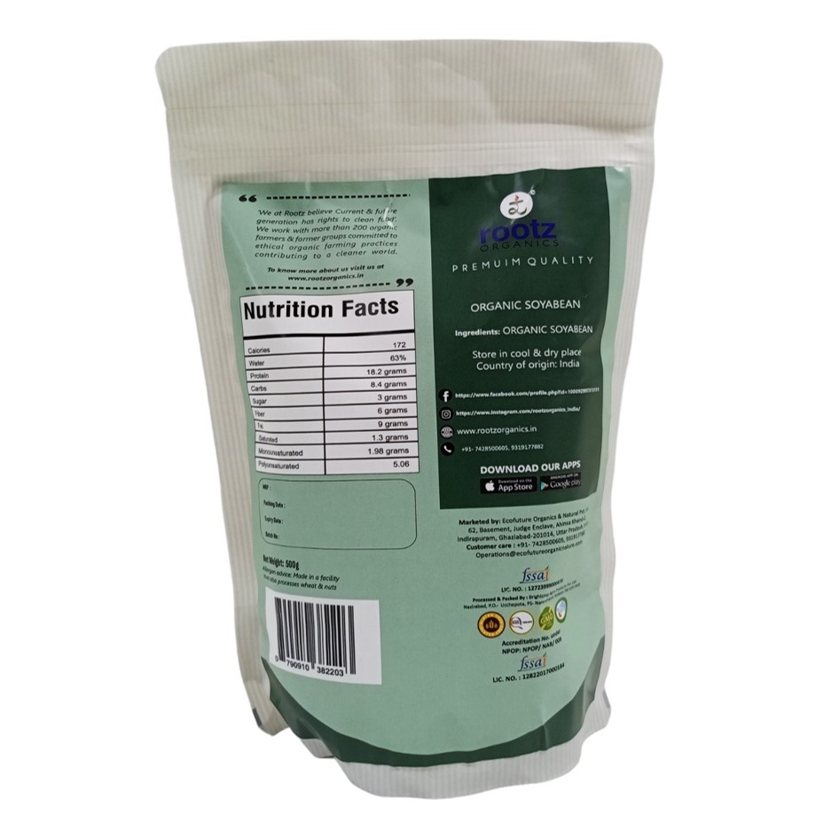 Organic Soyabean Whole 500g