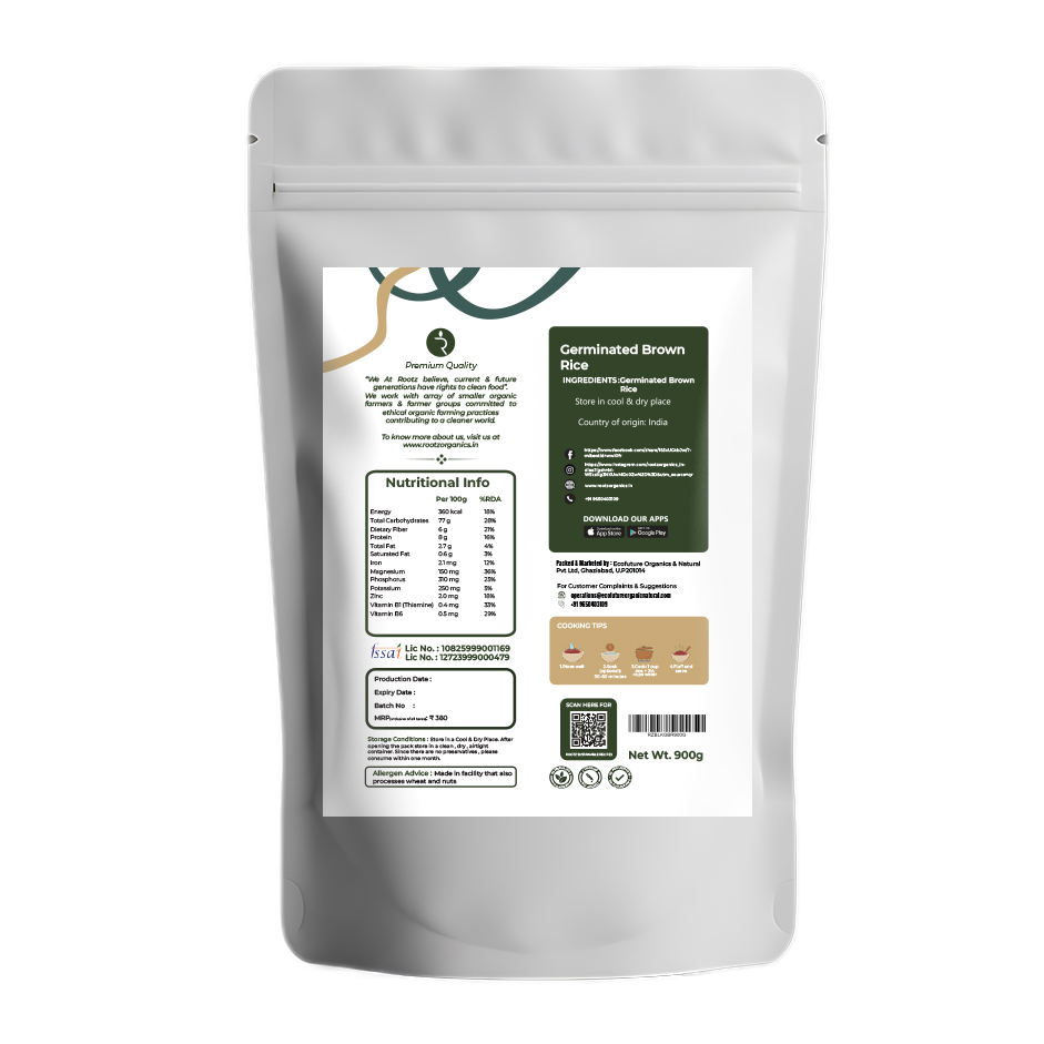 Organic Germinated Brown Rice 900g