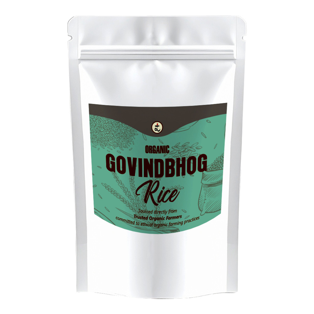 Govindbhog Rice 900g - Pure Aromatic Small-Grain Premium Rice | Natural Fragrance, Easy to Digest & Free from Artificial Additives