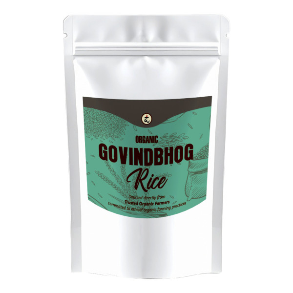 Image of Govindbhog Rice 900g - Pure Aromatic Small-Grain Premium Rice | Natural Fragrance, Easy to Digest & Free from Artificial Additives