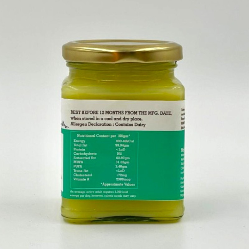 Himalayan Badri Cow A2 cultured Bilona Ghee / A2 Ghee 250ml