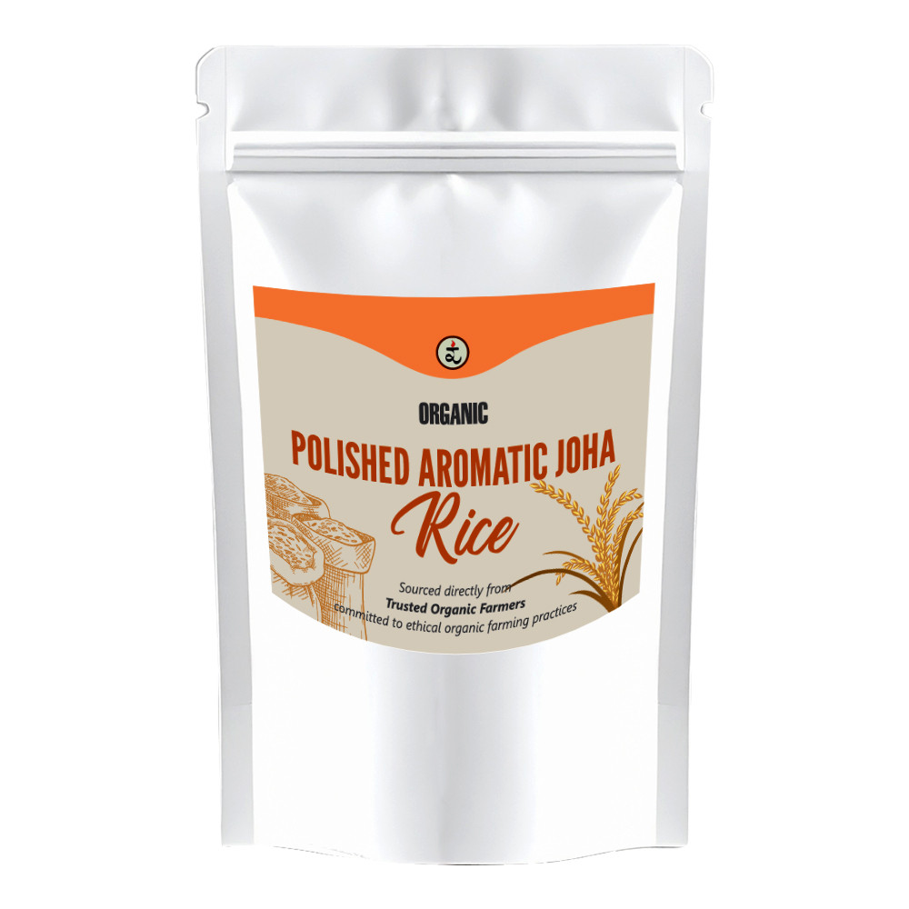 Organic Polished Aromatic Joha Rice 1.8KG - Light, Fragrant Grain for Easy Digestion & Premium Taste | Gentle on Gut, Aromatic & Easy to Cook