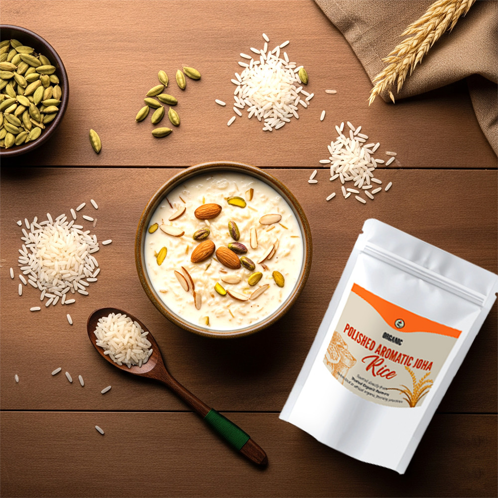 Organic Polished Aromatic Joha Rice 1.8KG - Light, Fragrant Grain for Easy Digestion & Premium Taste | Gentle on Gut, Aromatic & Easy to Cook