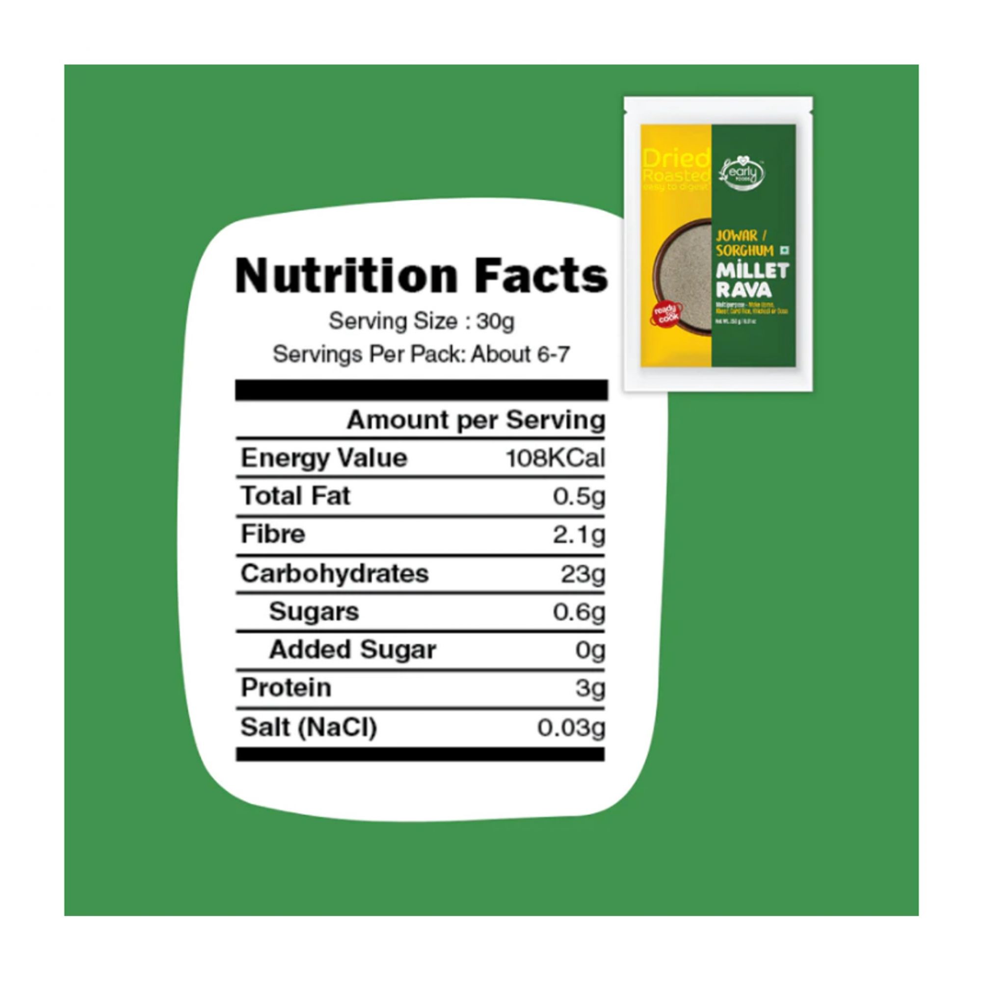 Jowar Millet Rava 190g