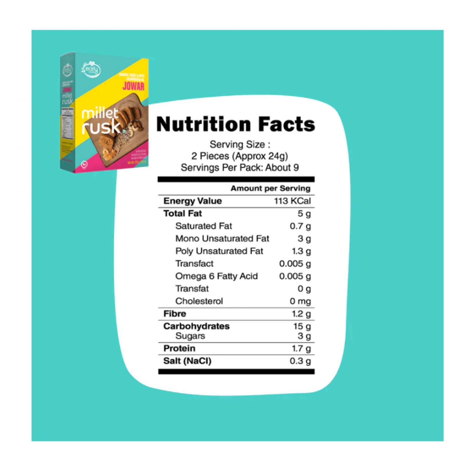 Jowar Millet Rusk 270g