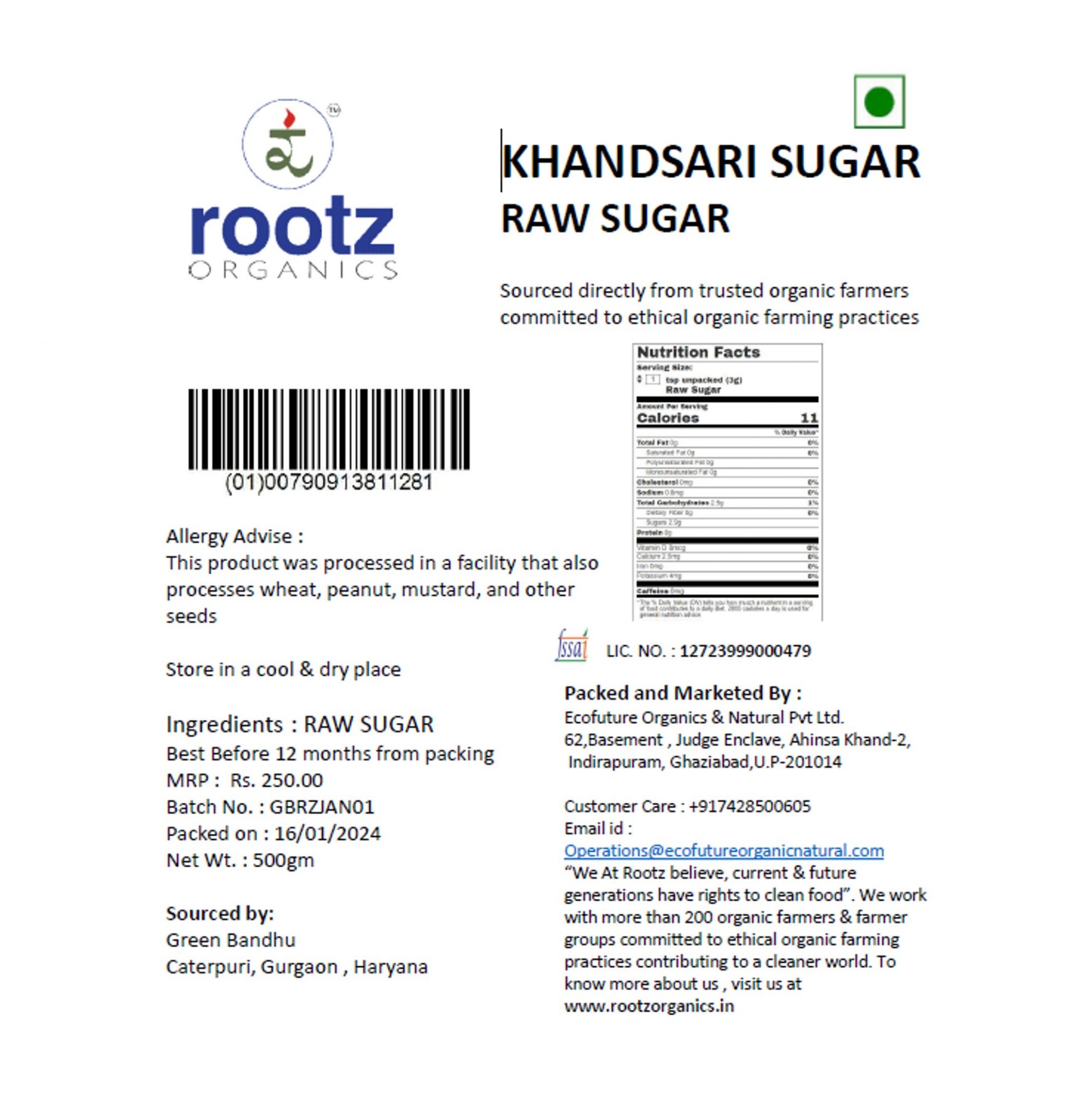 Khandsari Sugar 500g