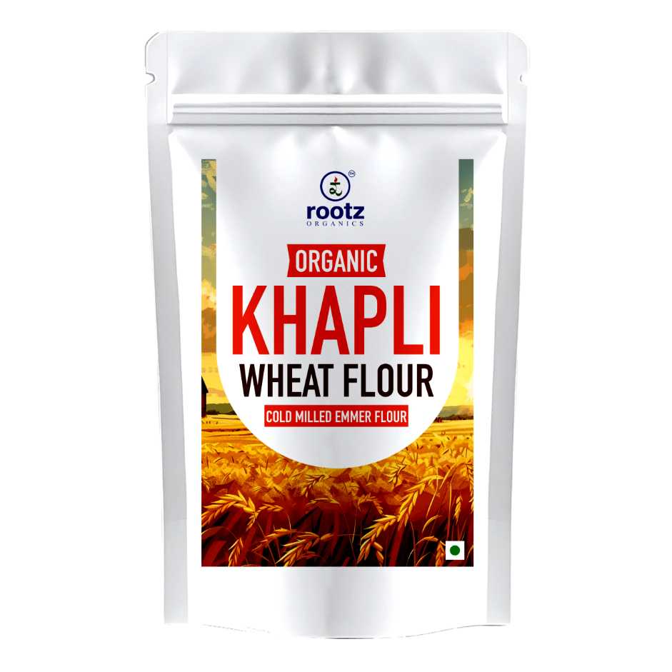 Organic Khapli Atta/ Emmer Wheat flour 900G– Ancient Grain, Low GI, High Fibre Solution for Diabetes, Bloating & Gluten Sensitivity
