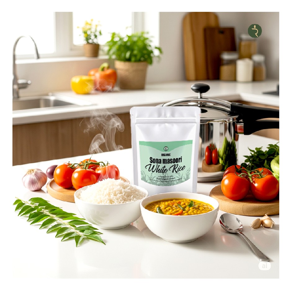 Organic Sonamasoori White Rice 4.5 kg