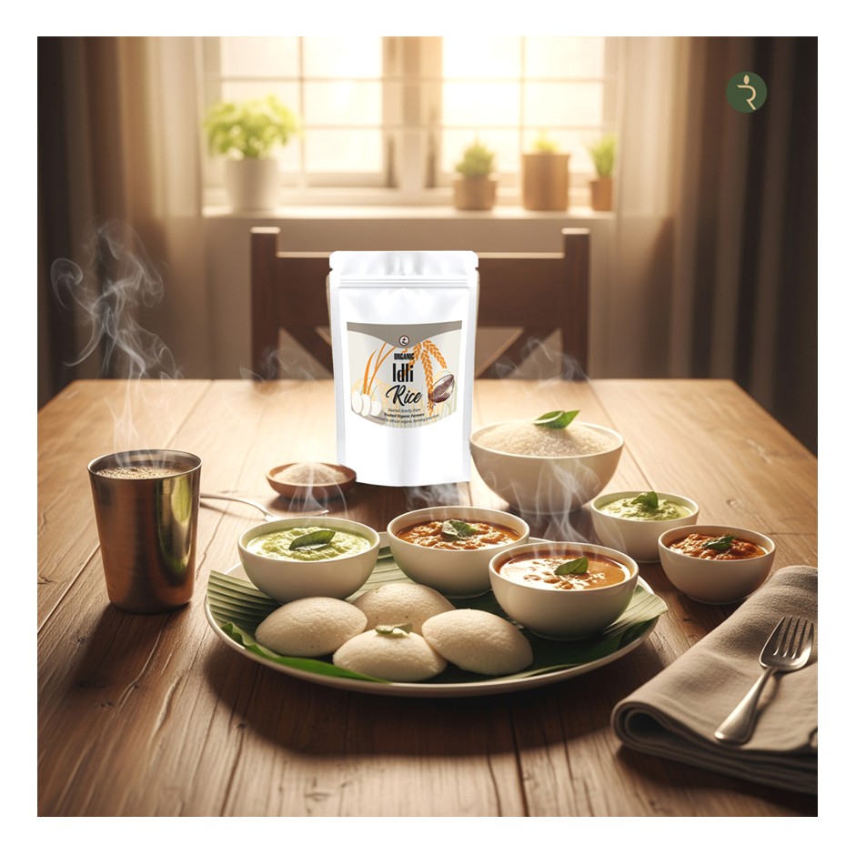 Organic Idli Rice 4.5 kg - Fermentation-Friendly & Gut-Healthy Grain | Perfect Texture for Soft, Fluffy Idlis & Crispy Dosas
