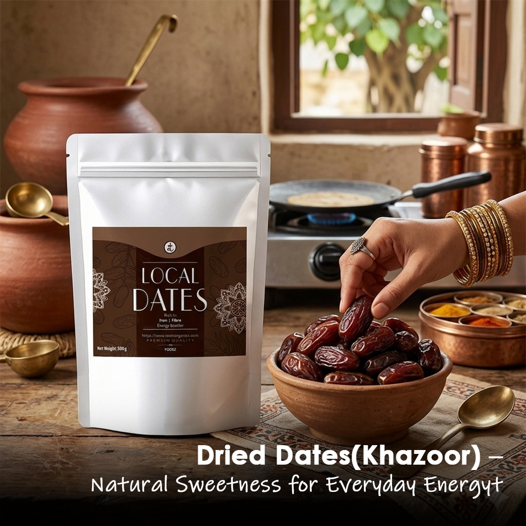 Dried Dates(Khazoor)  500gmHandpicked Natural Dates from Trusted Farms | Fresh & Chemical-Free |Semi-soft
