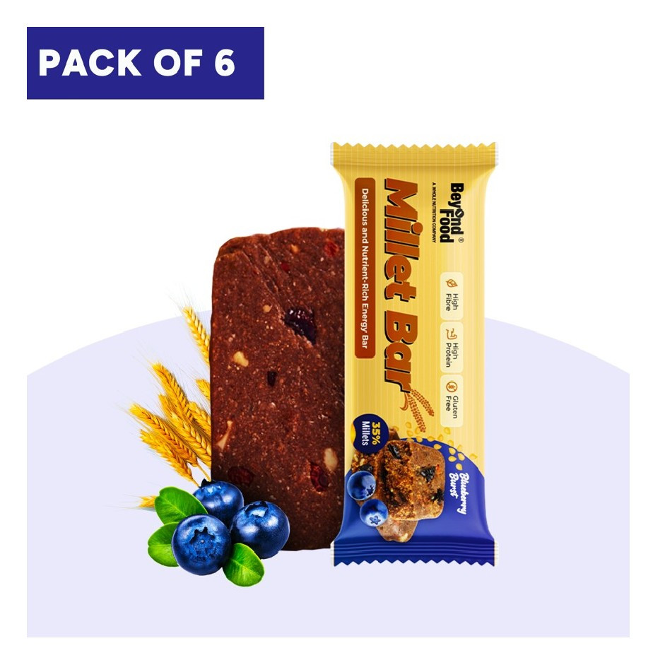Millet Bar   Blueberry Blast | Pack of 6 | 6x40g