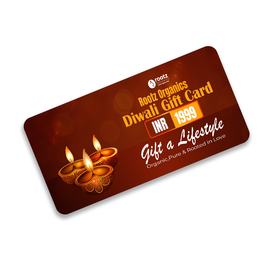 Rootz Organics Diwali Wellness Gift Card – Gift Conscious Living & Self-Care - Gift a sustainable lifestyle