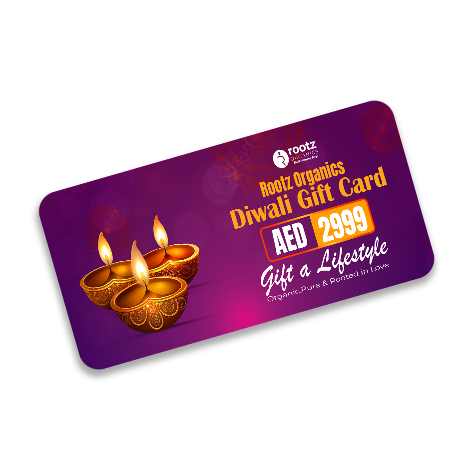 Rootz Organics Diwali Wellness Gift Card – Gift Conscious Living & Self-Care - Gift a sustainable lifestyle