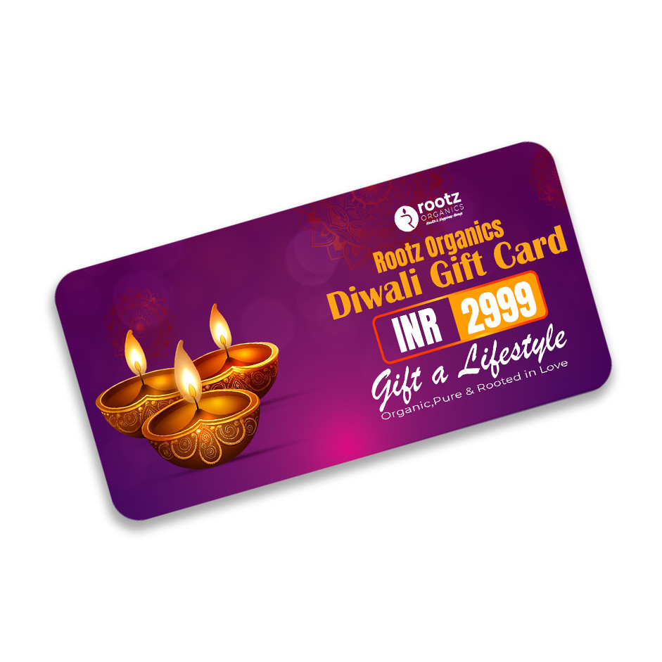 Rootz Organics Diwali Wellness Gift Card – Gift Conscious Living & Self-Care - Gift a sustainable lifestyle