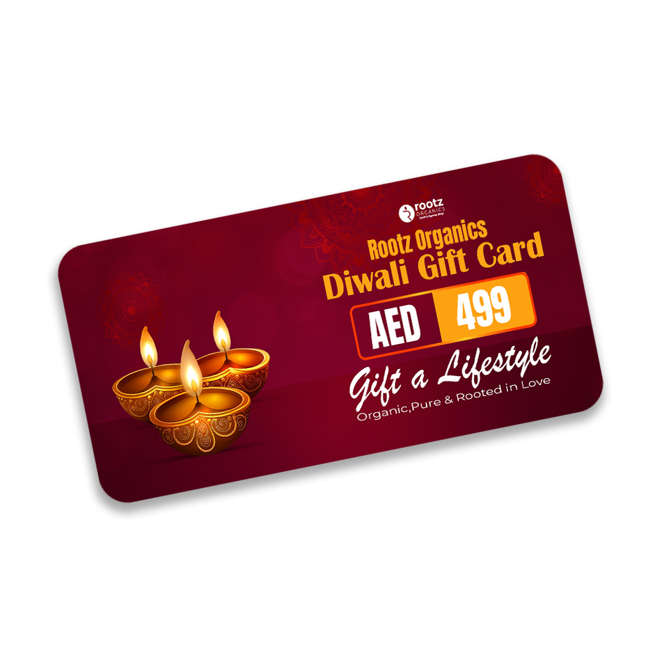Rootz Organics Diwali Wellness Gift Card – Gift Conscious Living & Self-Care - Gift a sustainable lifestyle