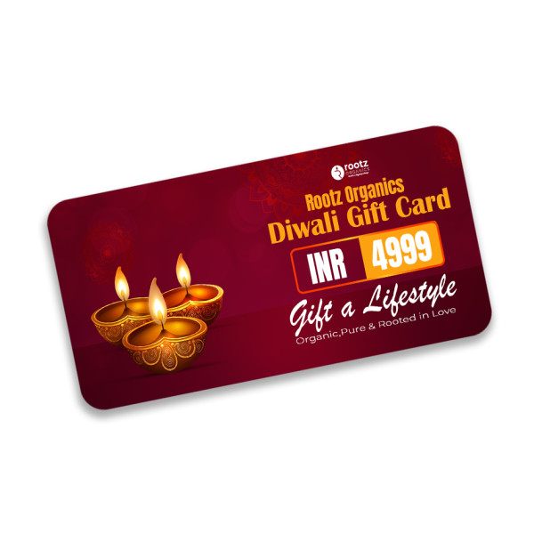 Image of Rootz Organics Diwali Wellness Gift Card – Gift Conscious Living &amp; Self-Care - Gift a sustainable lifestyle