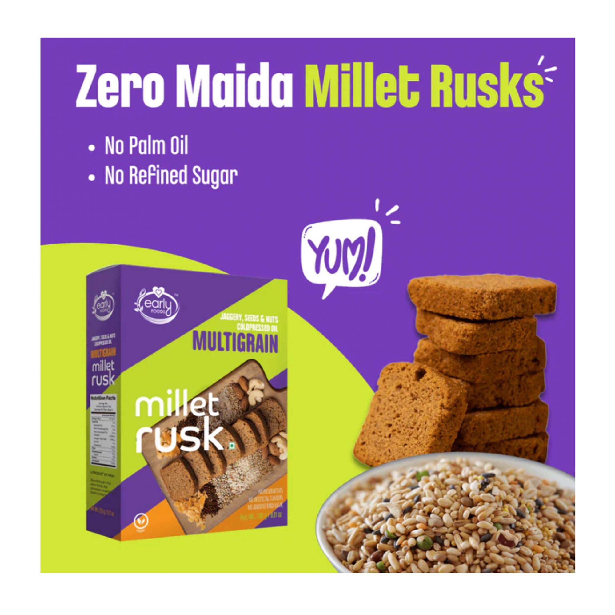 Multigrain Millet Rusk 270g