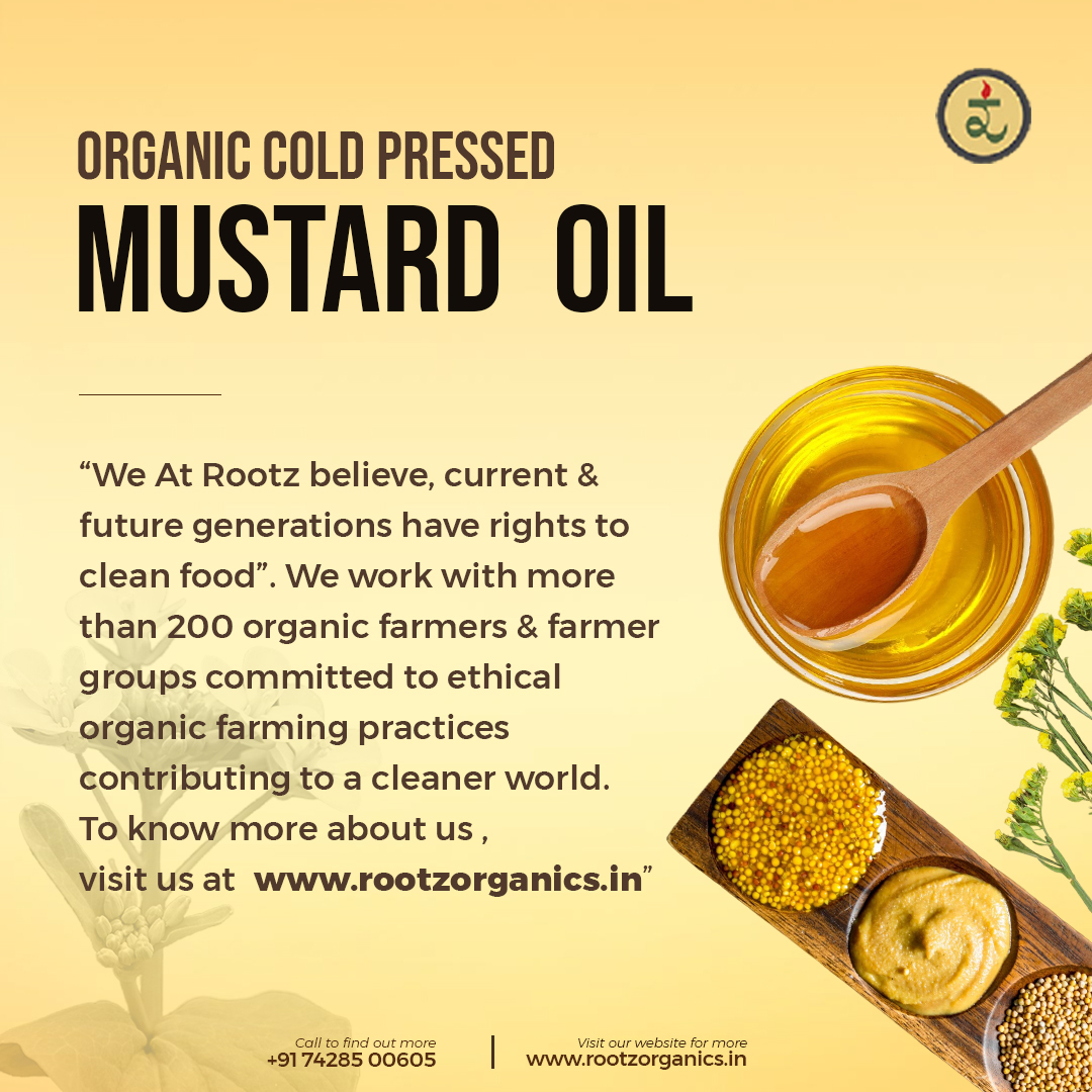 Cold Pressed Mustard Oil 500ml– Wood-Pressed Oil for Digestion, Immunity & Joint Health (Rich in Omega-3, Pungent Aroma)