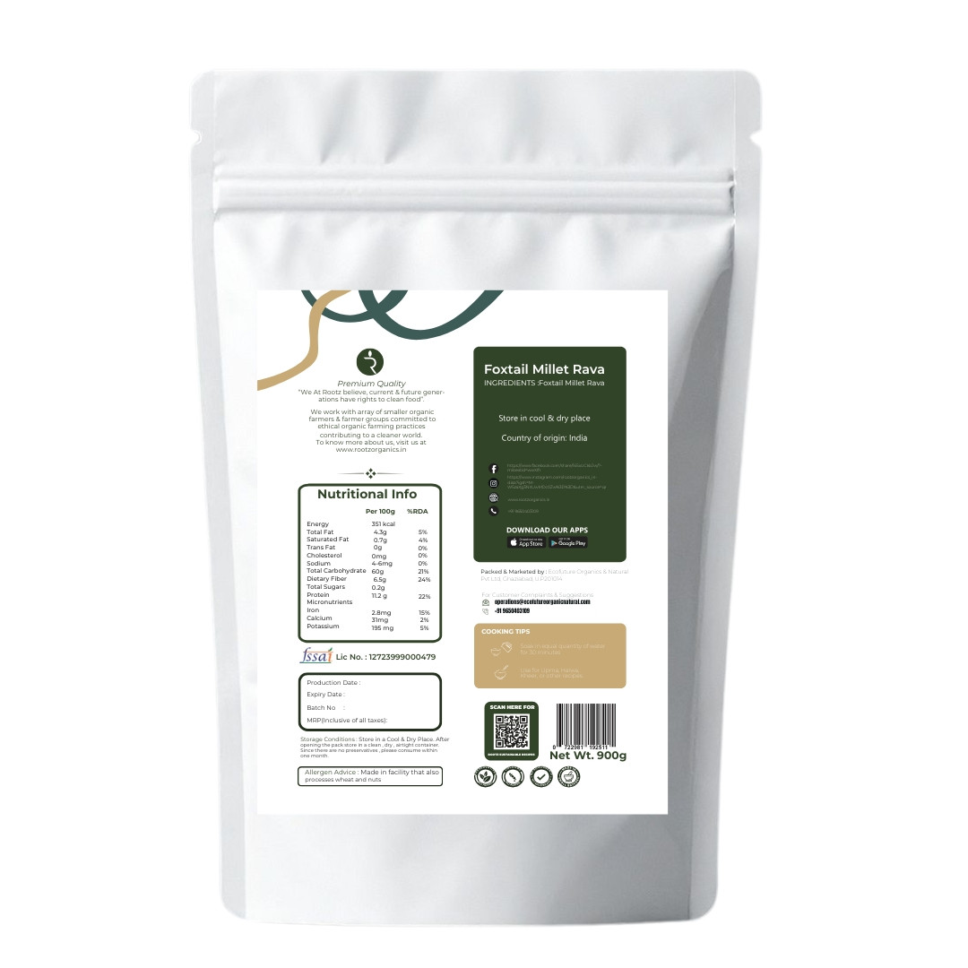 Foxtail Millet Rava (Semolina) 900g