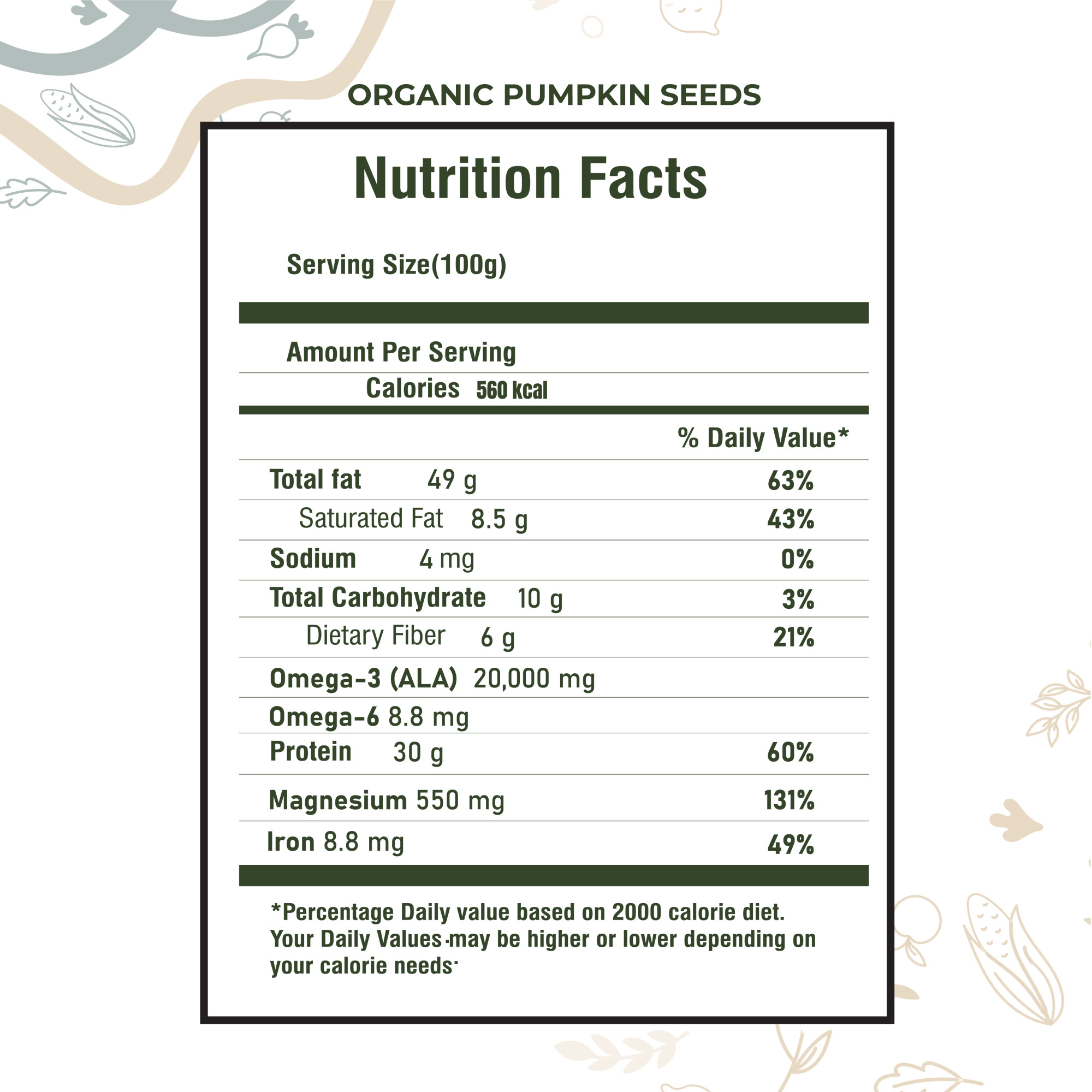 Pumpkin Seeds -250g